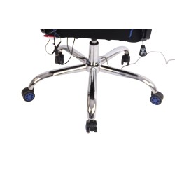 Silla de oficina Limit XM en tela negra/azul