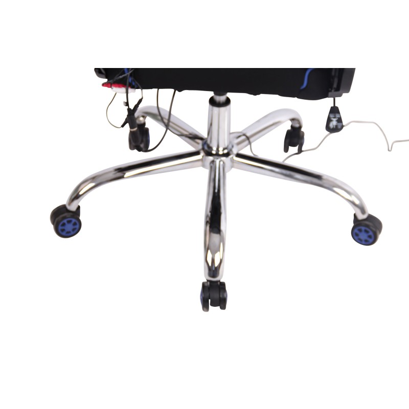 Silla de oficina Limit XM en tela negra/azul