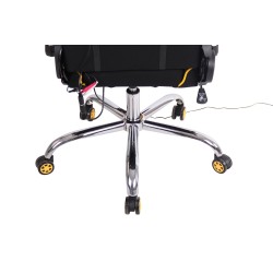 Silla de oficina Limit XM en tela negra/amarilla