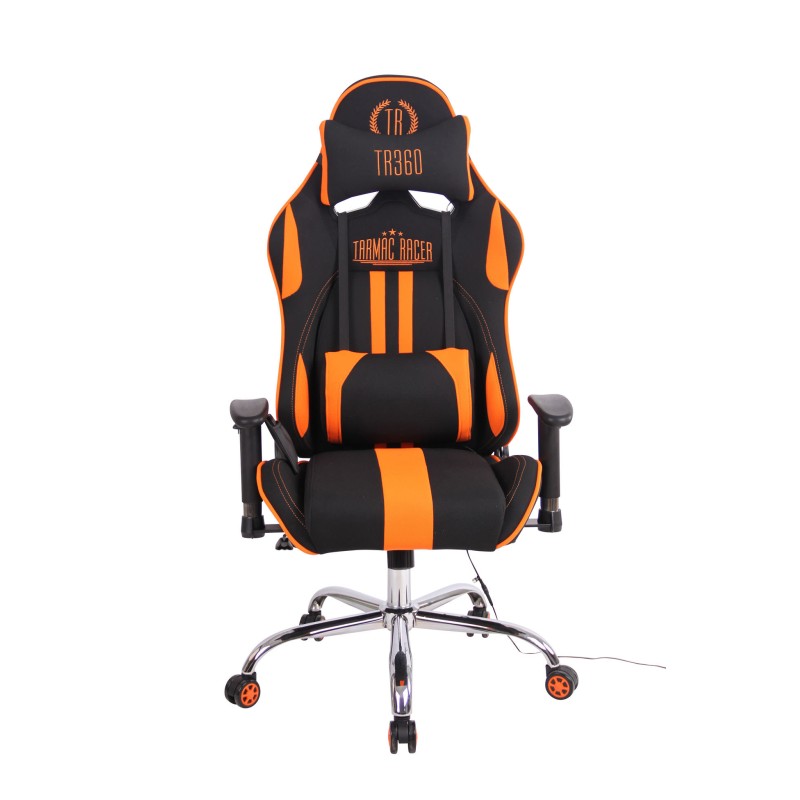 Silla de oficina Limit XM en tela negra/naranja