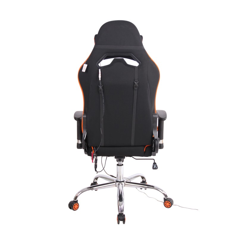 Silla de oficina Limit XM en tela negra/naranja