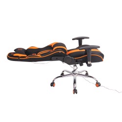 Silla de oficina Limit XM en tela negra/naranja