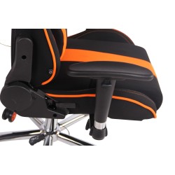 Silla de oficina Limit XM en tela negra/naranja