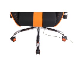 Silla de oficina Limit XM en tela negra/naranja