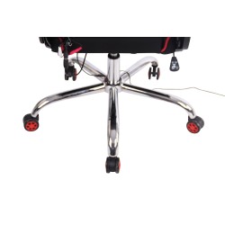 Silla de oficina Limit XM en tela negra/roja