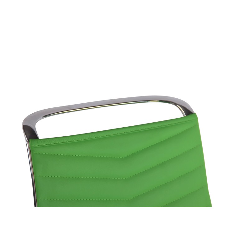 Silla de oficina Batley, polipiel verde