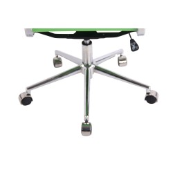 Silla de oficina Batley, polipiel verde