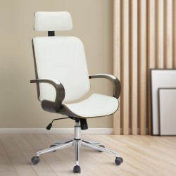Silla de oficina Dayton gris blanco/gris