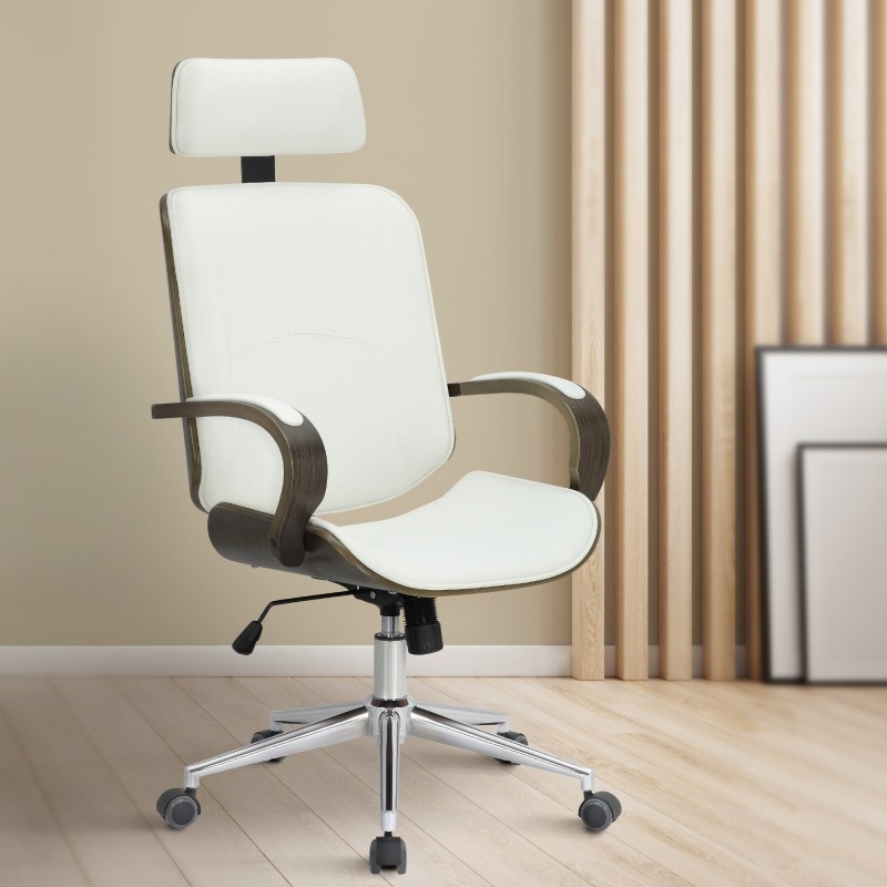 Silla de oficina Dayton gris blanco/gris