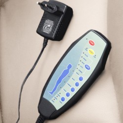 Silla de oficina Pacific con función de masaje V2 crema