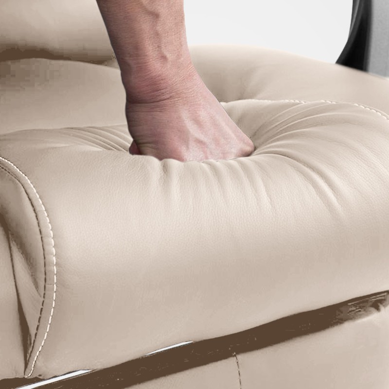 Silla de oficina Pacific con función de masaje V2 crema