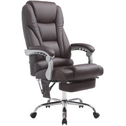 Silla de oficina Pacific con función de masaje V2 marrón