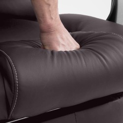 Silla de oficina Pacific con función de masaje V2 marrón