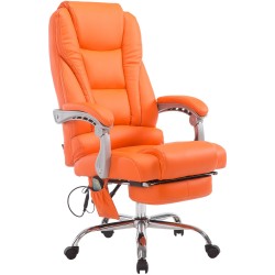 Silla de oficina Pacific con función de masaje V2 naranja