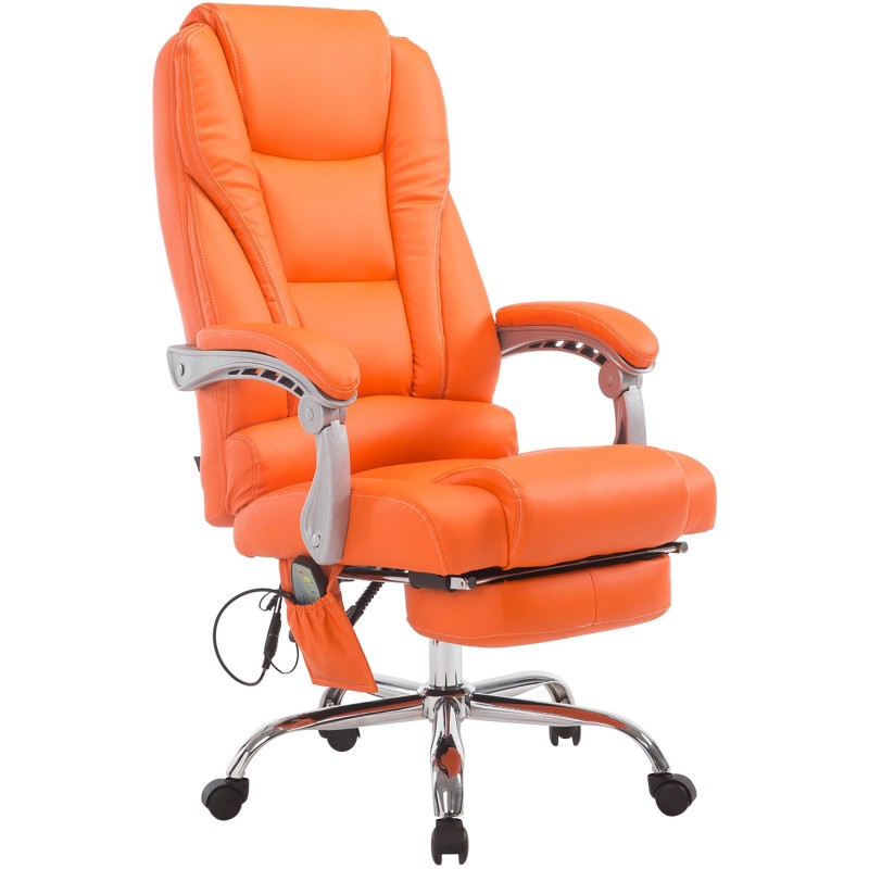 Silla de oficina Pacific con función de masaje V2 naranja