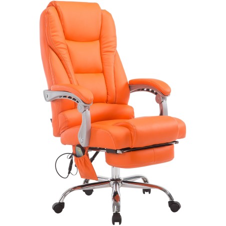 Silla de oficina Pacific con función de masaje V2 naranja