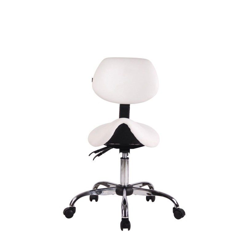 Taburete de trabajo blanco Stuttgart