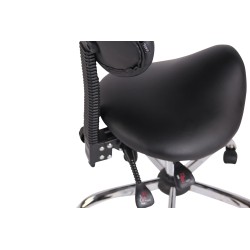 Taburete de trabajo negro Stuttgart