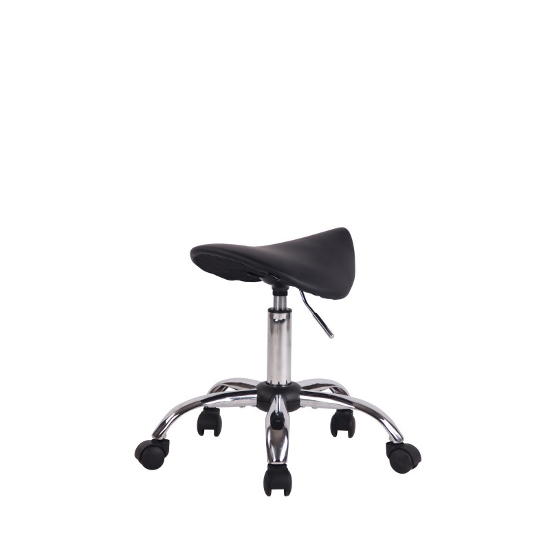 Taburete de trabajo negro Augsburg