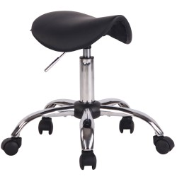 Taburete de trabajo negro Augsburg