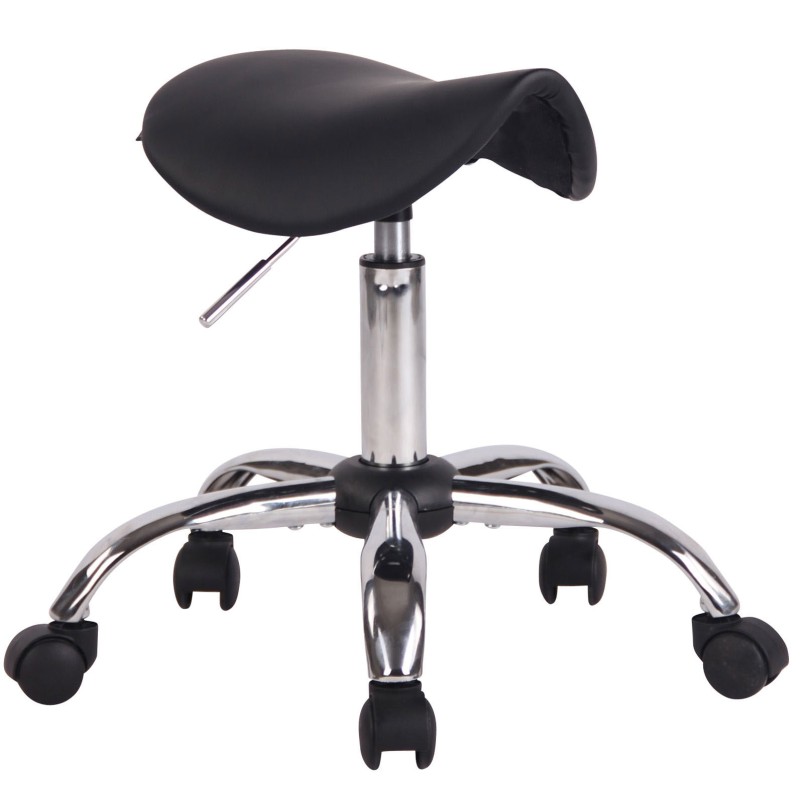 Taburete de trabajo negro Augsburg