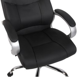 Silla de oficina BIG Apoll en piel sintética negra V2