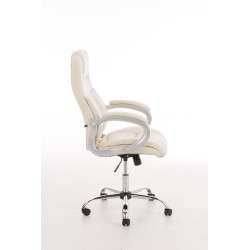 Sillón de oficina BIG Apoll en piel sintética V2 crema