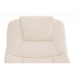 Sillón de oficina BIG Apoll en piel sintética V2 crema