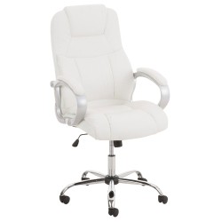 Sillón de oficina BIG Apoll en piel sintética V2 blanco