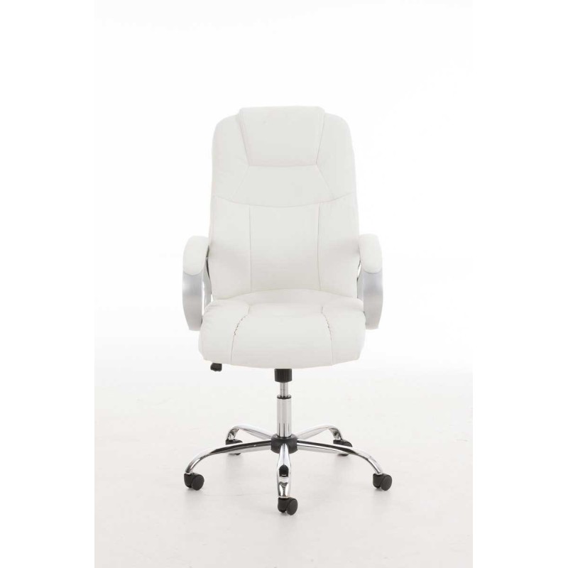 Sillón de oficina BIG Apoll en piel sintética V2 blanco