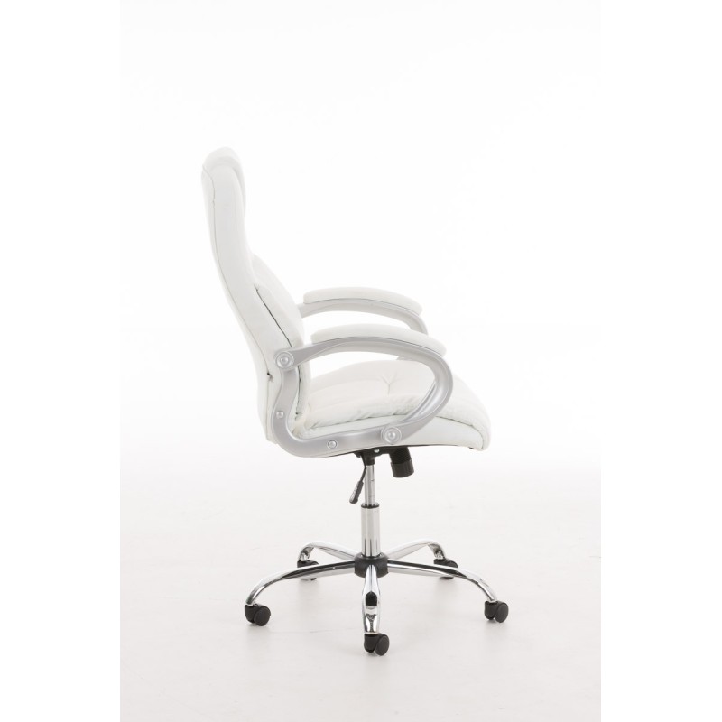 Sillón de oficina BIG Apoll en piel sintética V2 blanco