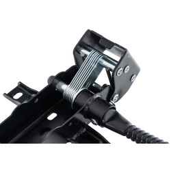 Silla de escritorio negra de 2 plazas