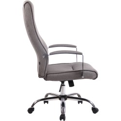 Silla de oficina Portland en tela gris