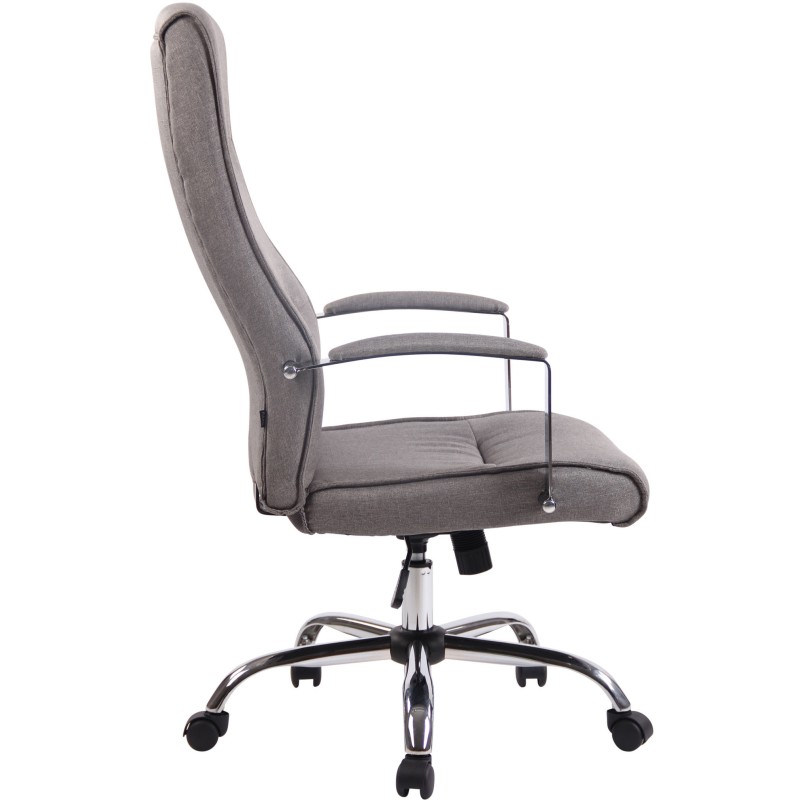 Silla de oficina Portland en tela gris