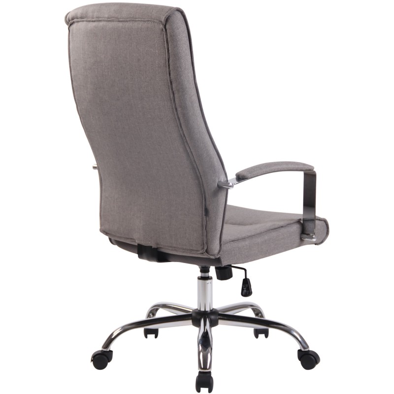 Silla de oficina Portland en tela gris
