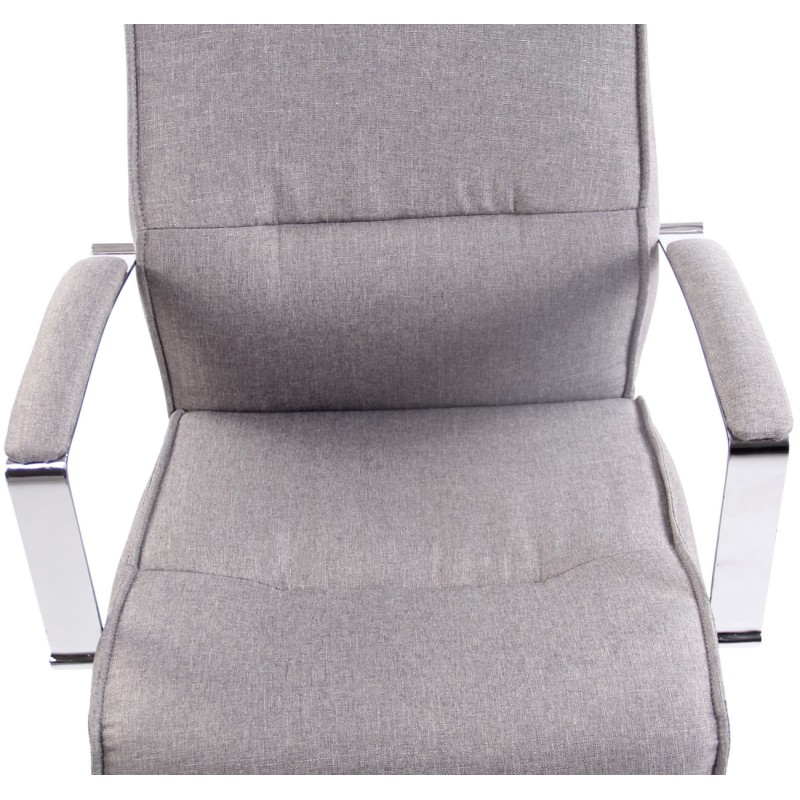 Silla de oficina Portland en tela gris