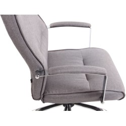 Silla de oficina Portland en tela gris
