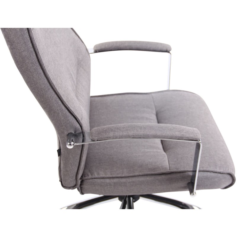 Silla de oficina Portland en tela gris
