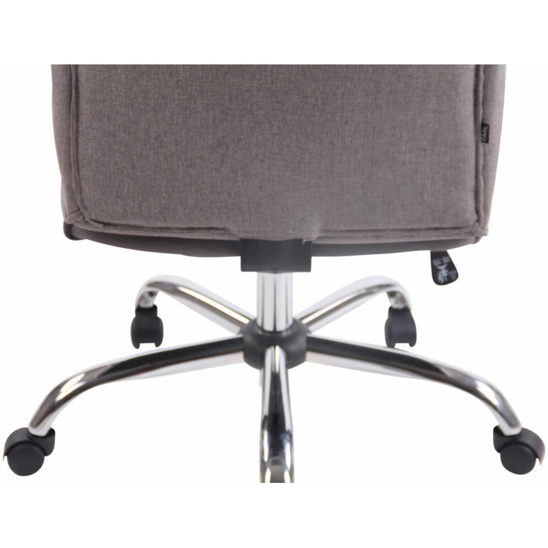 Silla de oficina Portland en tela gris