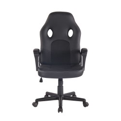 Silla de oficina Elbing negra/negra