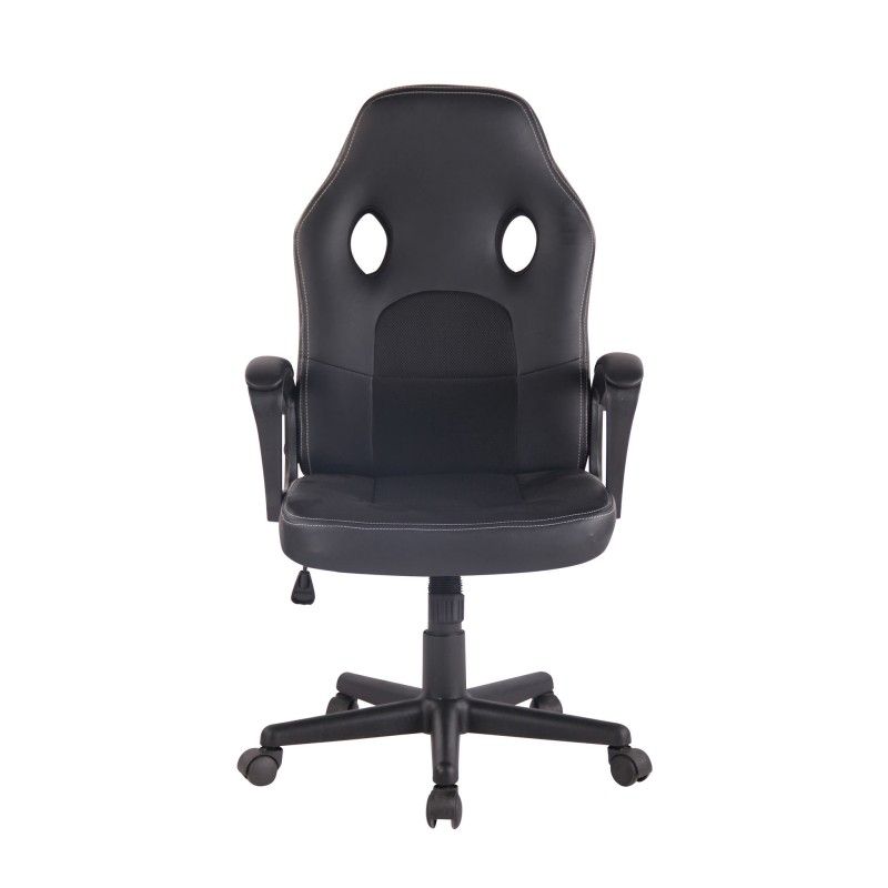 Silla de oficina Elbing negra/negra