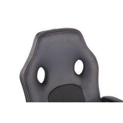 Silla de oficina Elbing negra/negra