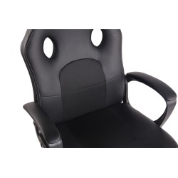 Silla de oficina Elbing negra/negra