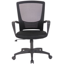 Silla de oficina Kampen negra/negra