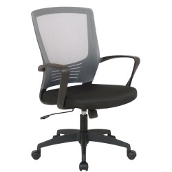 Silla de oficina Kampen negra/gris