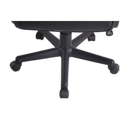 Silla de oficina Elbing negra/azul