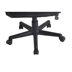 Silla de oficina Elbing negra/naranja