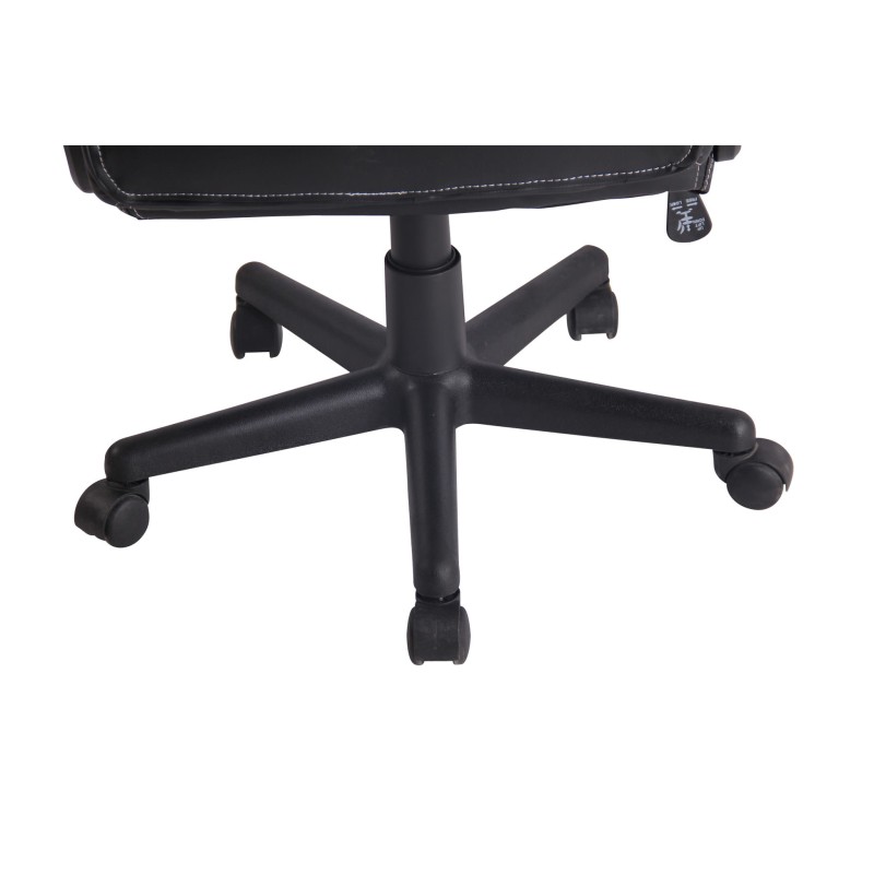 Silla de oficina Elbing negra/naranja