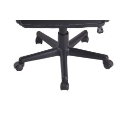 Silla de oficina Elbing negra/amarilla