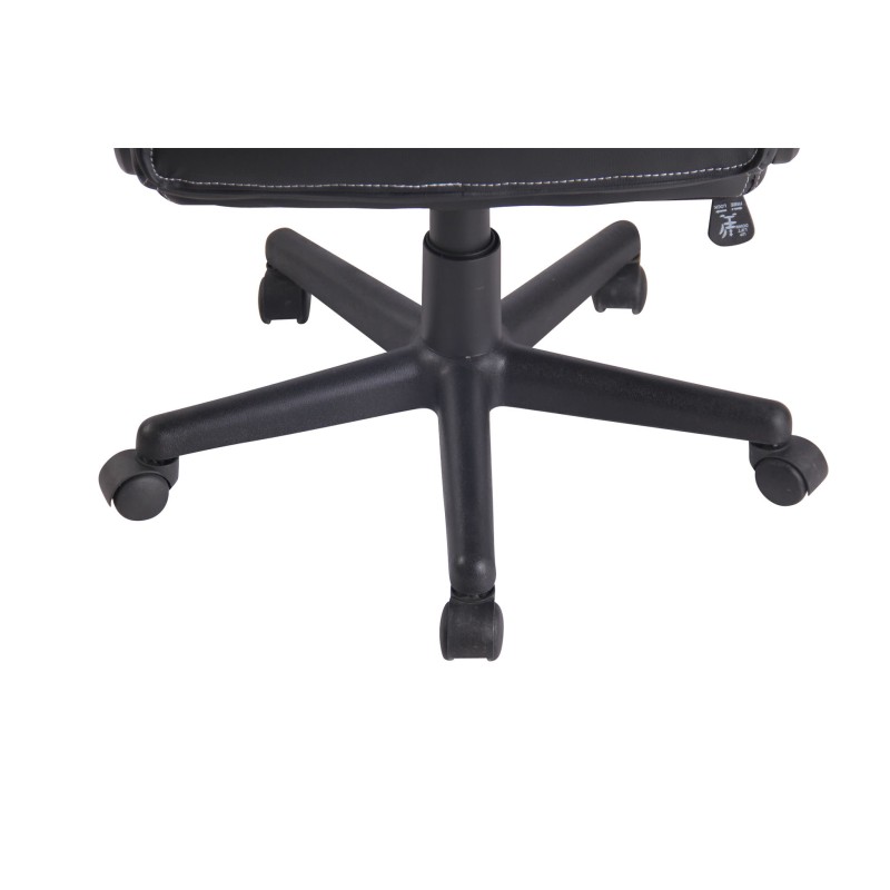 Silla de oficina Elbing negra/amarilla